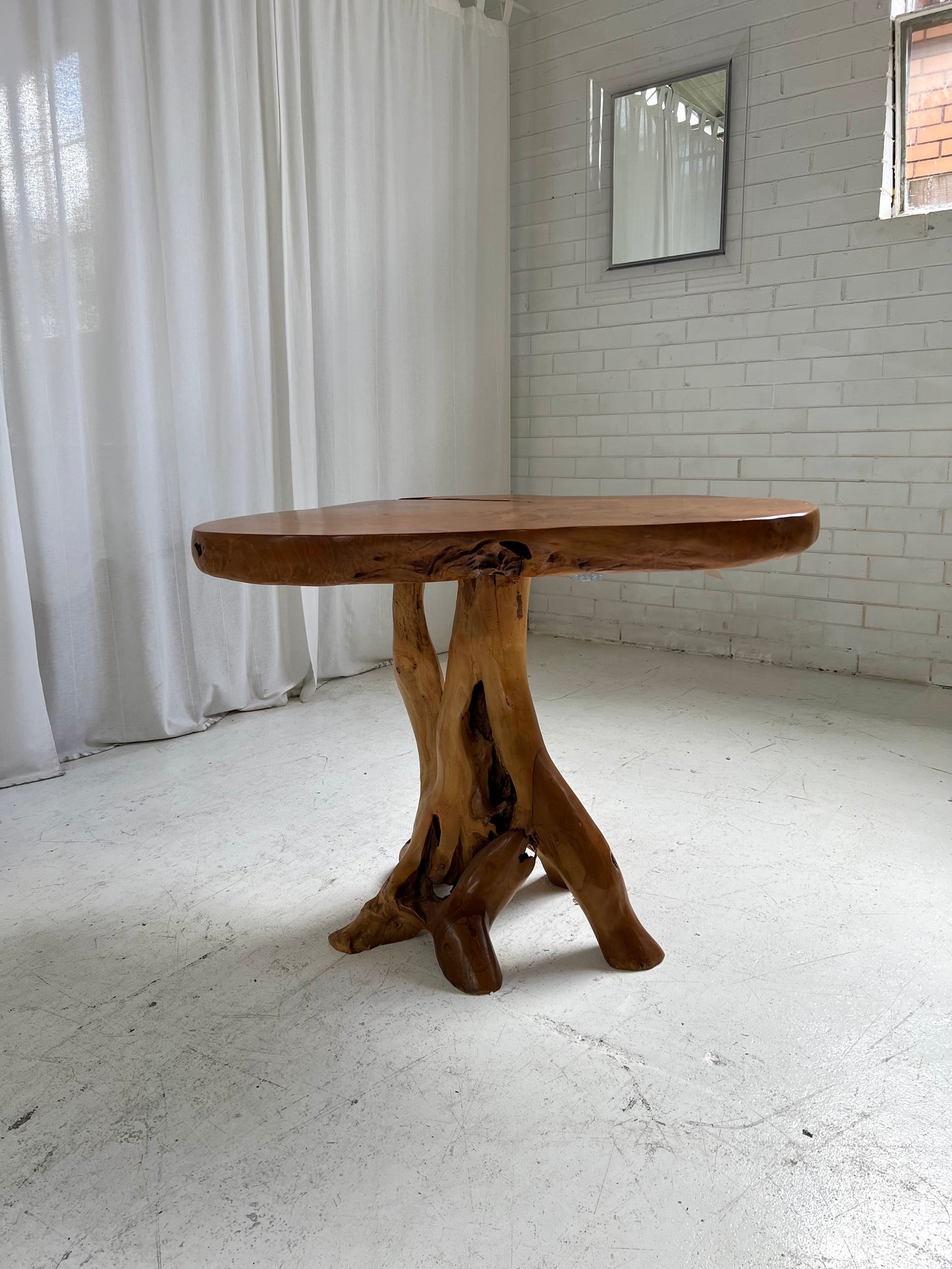 - Organic Wooden Root Table