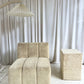 - Soft Cream Curved Modular Sofa Set