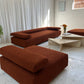 - Bespoke Rust Boucle Modular Sofa Set