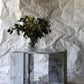 Polished Carrara marble side table