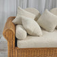 Vintage Cane and Boucle Lounge / Day Bed