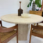 Vintage Unfilled Travertine Dining Table