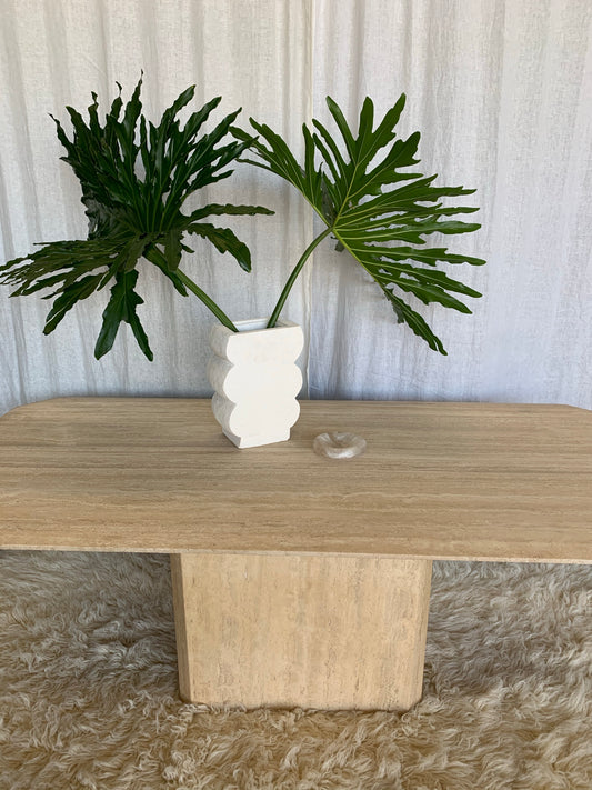 Beautiful Travertine Dining Table