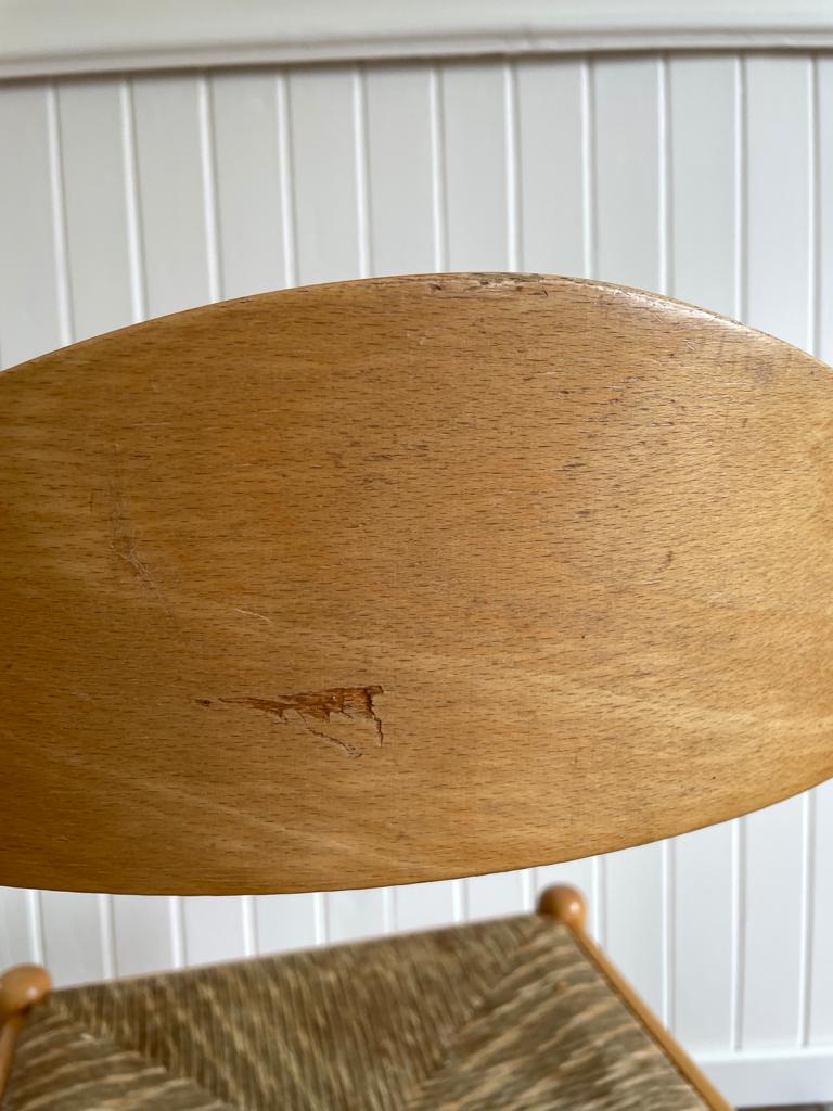 Vintage timber rush dining chairs