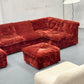 Vintage Velvet Modular Sofa - Seven Piece Set