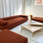 - Bespoke Rust Boucle Modular Sofa Set