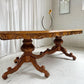 - Large Vintage Burl Carved Table
