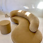 Stunning Curved Sofa and Ottoman