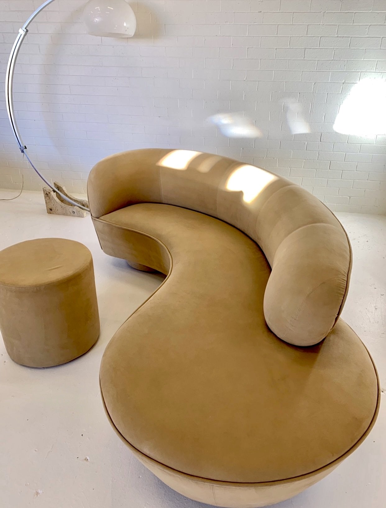 Stunning Curved Sofa and Ottoman