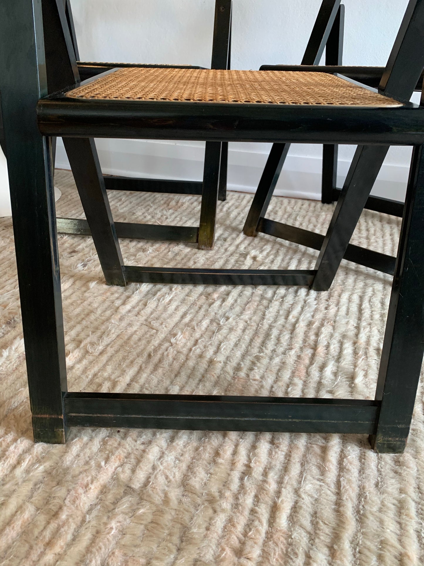 Original 1960’s Aldo Jacober and Pierangela d’Aniello “Trieste” Rattan Folding Chair