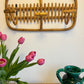 Vintage Italian Bamboo Wall Rack