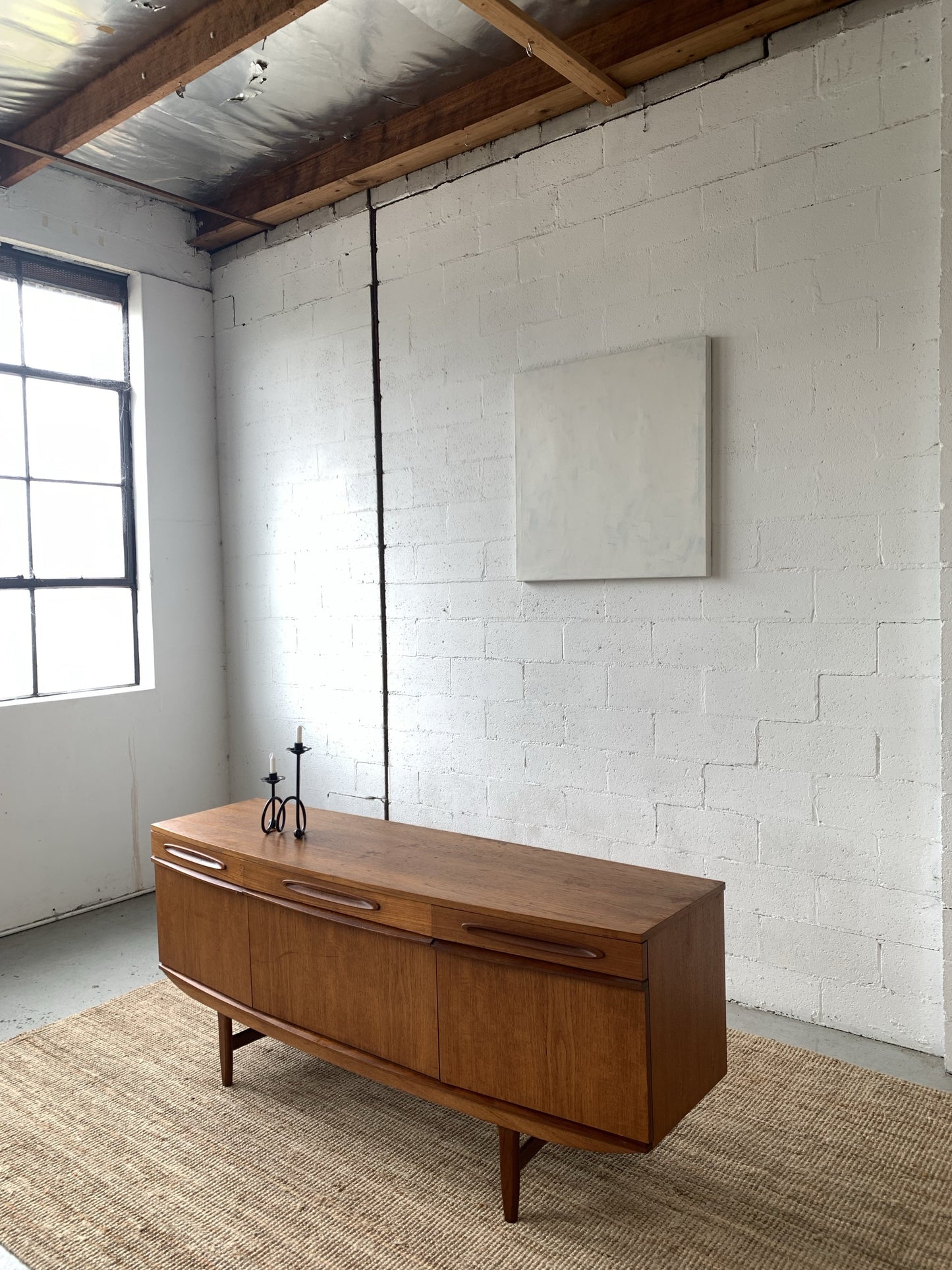 Bow Front Mid Century Sideboard
