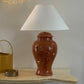 Handmade Italian Marbled Lamp with Large Shade