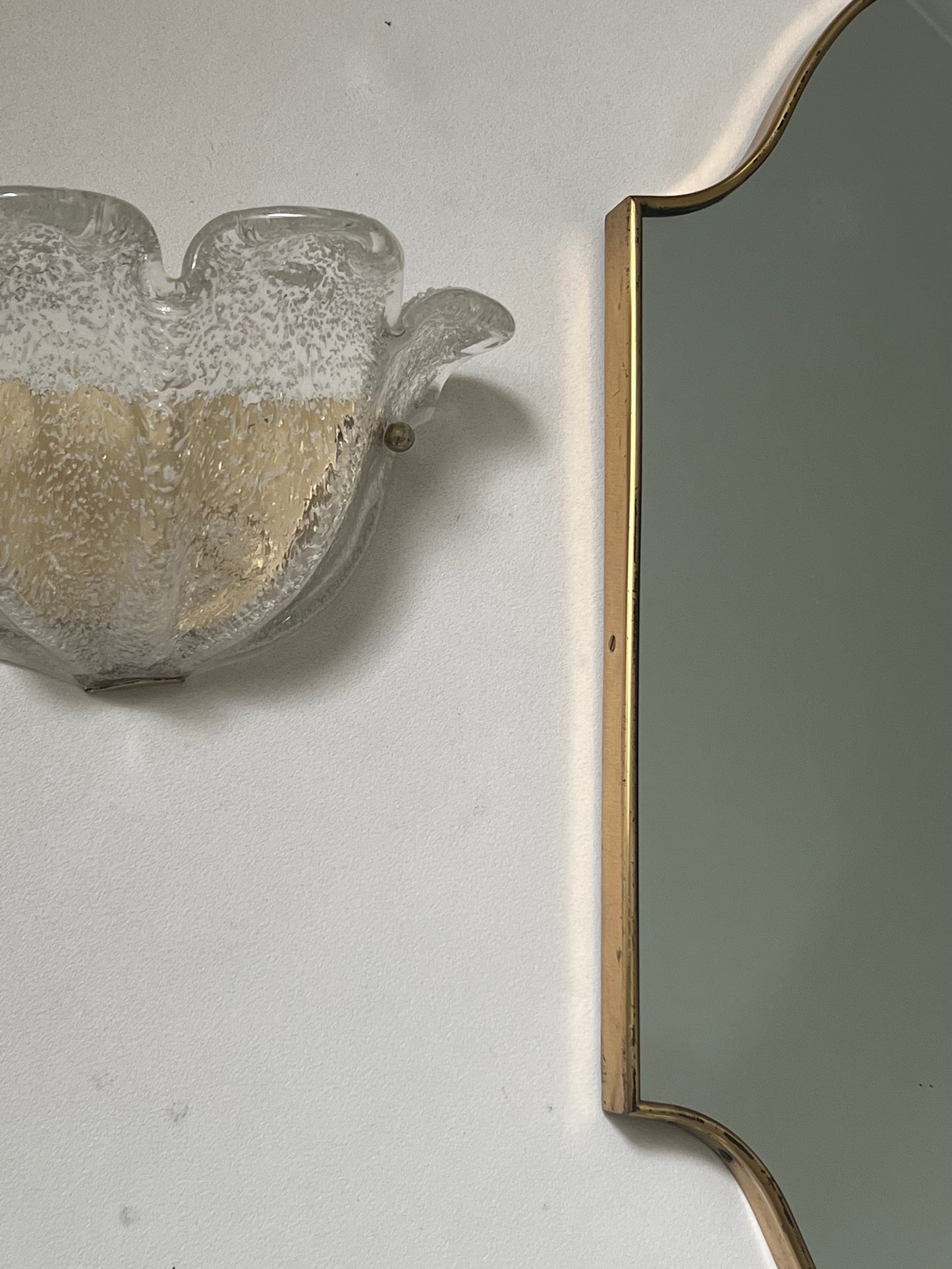 Vintage Murano Flower Sconce, Italy - Two Available