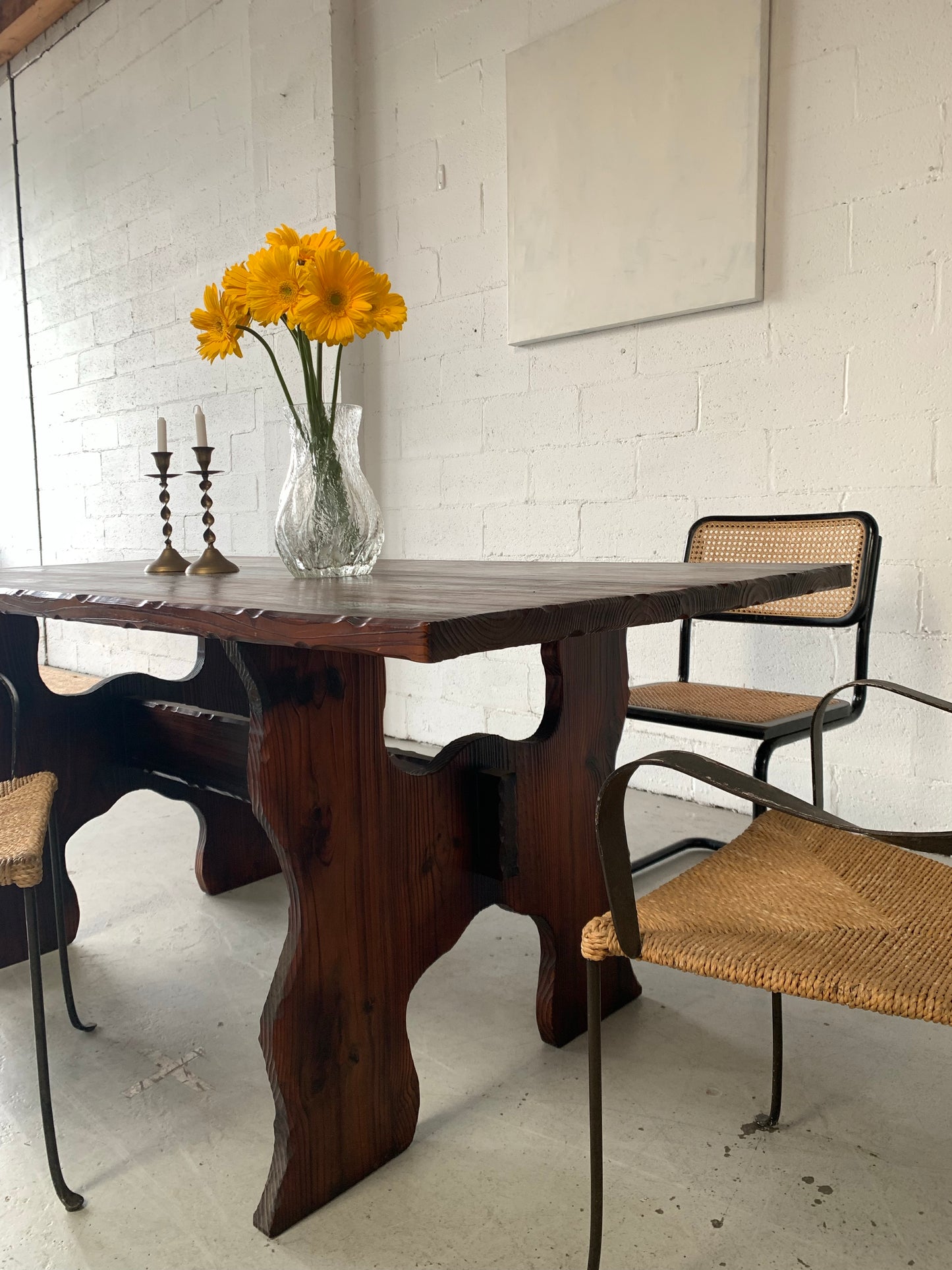 Hand Carved Spanish-Style Dining Table