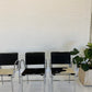 Tubular Chrome Chair with Cowhide Seat