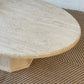 Oval Travertine Coffee Table