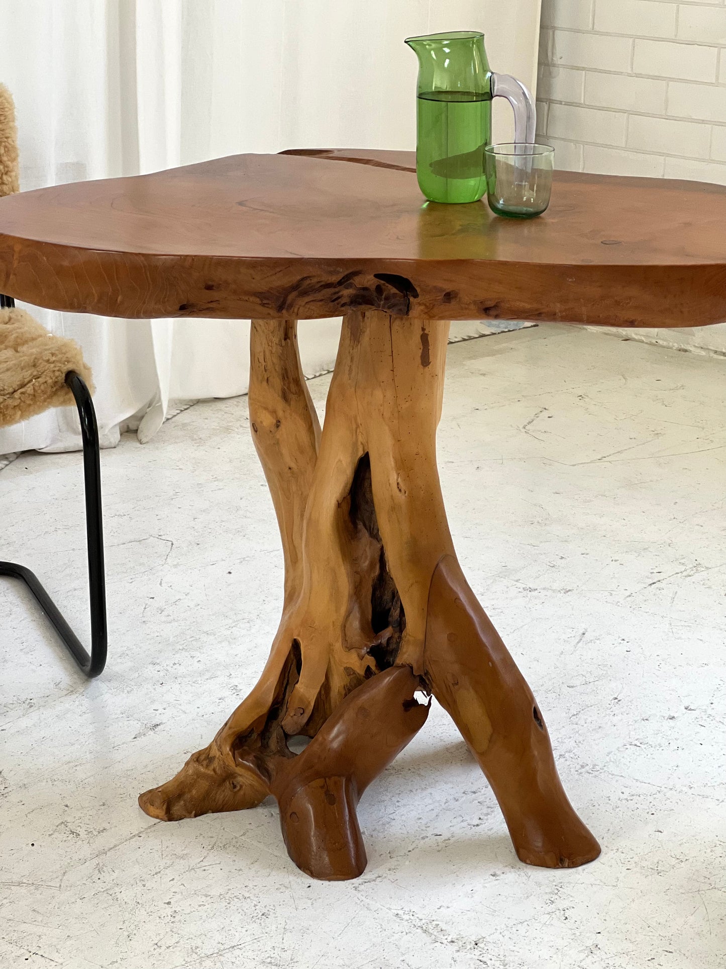 - Organic Wooden Root Table