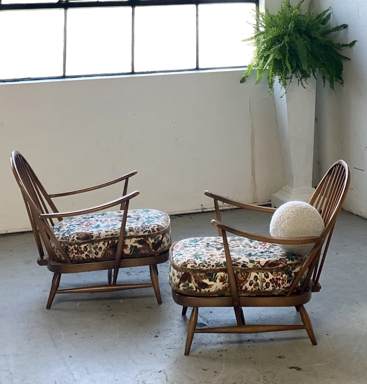 Elm Wood Armchair by Ercol, UK - One Left