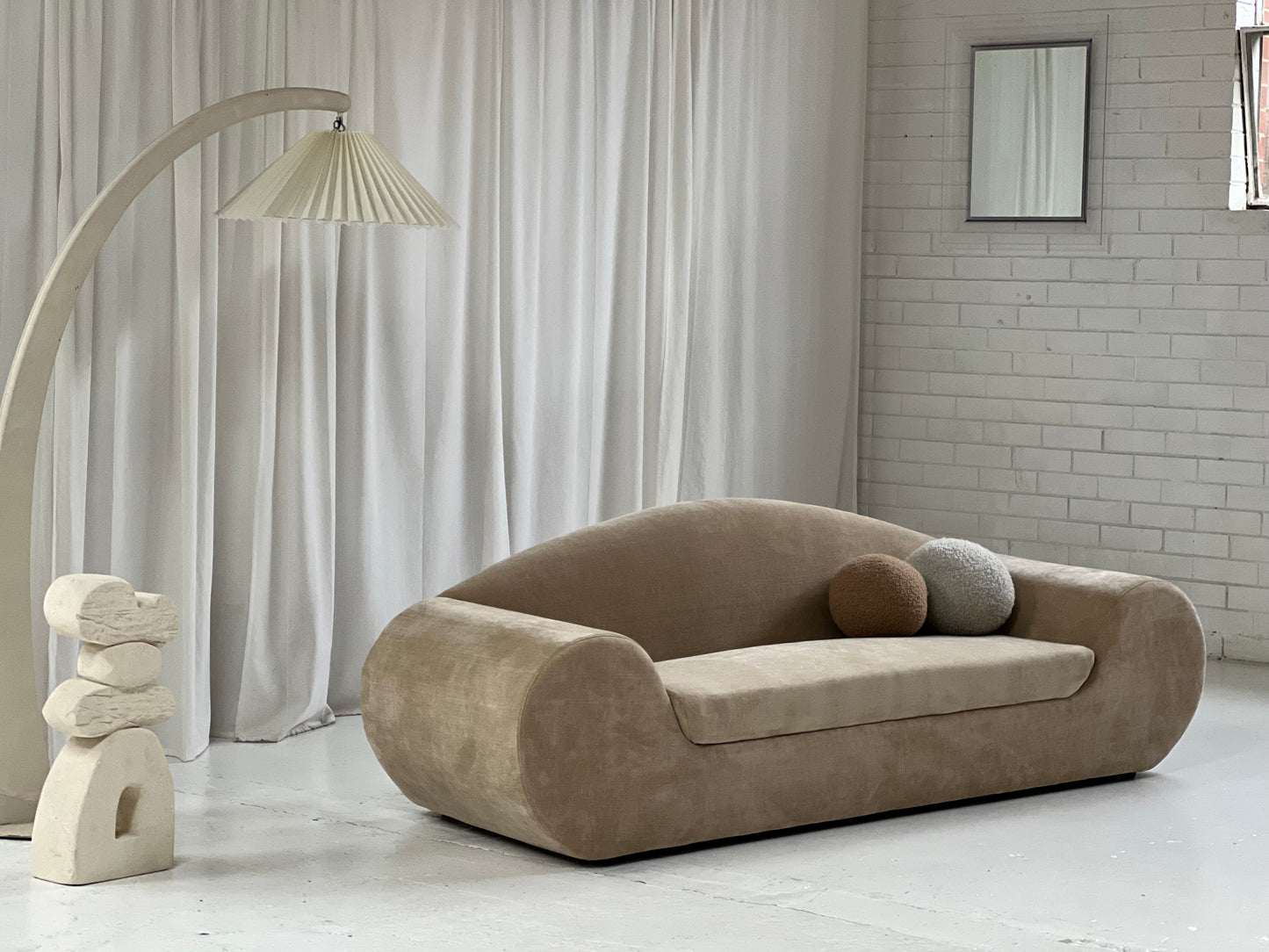 - Bespoke Velvet Space Sofa