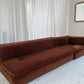 Vintage Fler Choc Velvet Modular Sofa / Bed