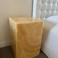 - Onyx Cube Side Table with Inbuilt Lighting - Two Available