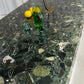 Vintage Green Palladiana Marble & Lucite Table