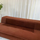 Vintage Fler Choc Velvet Modular Sofa / Bed