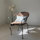 - Curvy Iron and Cane Armchair