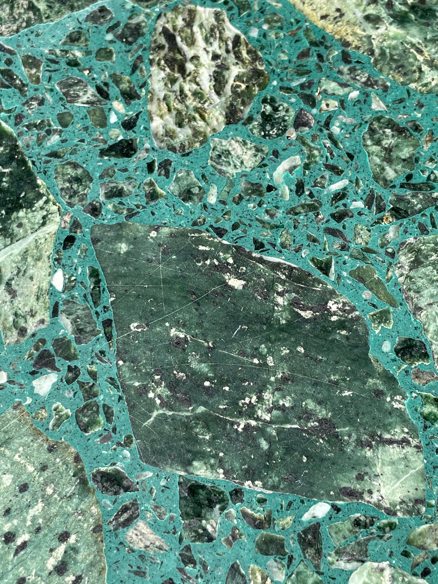 Green Marble Palladiana Coffee Table