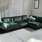 - Low Green Velvet Modular Sofa Set