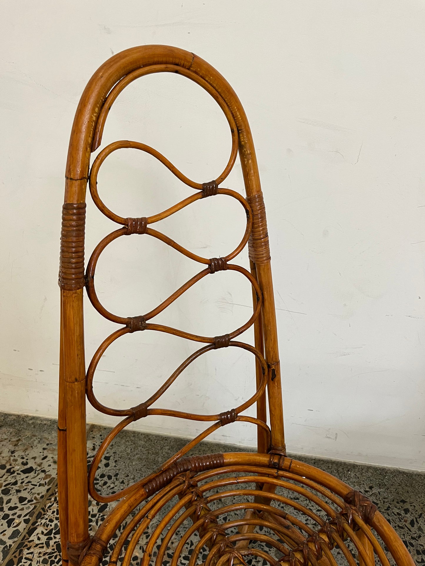 Italian 1960’s Bamboo Chair - One Available