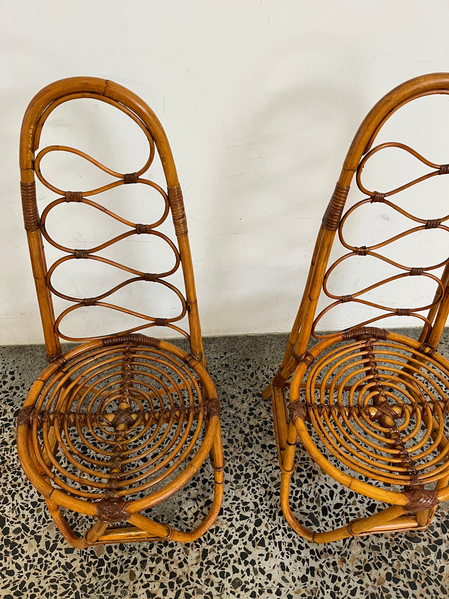 Italian 1960’s Bamboo Chair - One Available