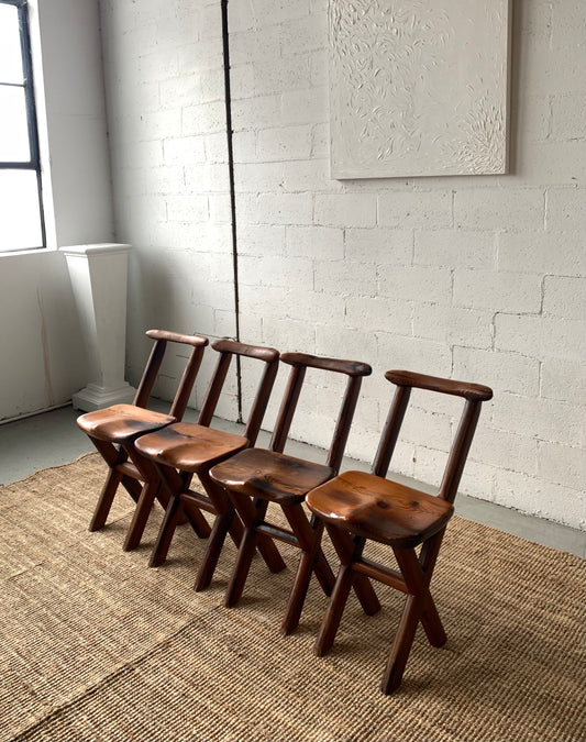 Handmade Brutalist Chair - Four Available