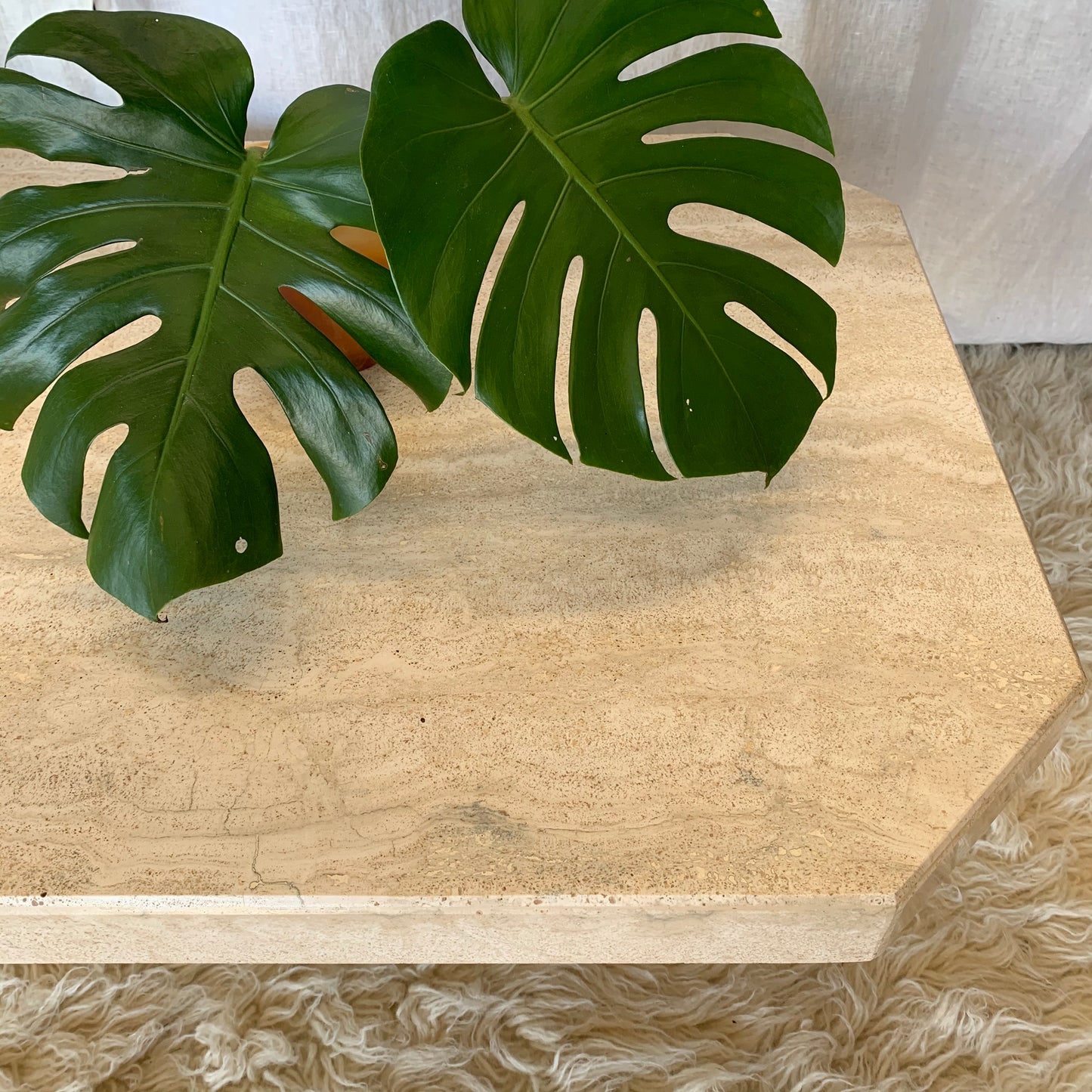 Vintage Travertine Coffee Table