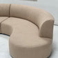 Curved Boucle Modular Sofa