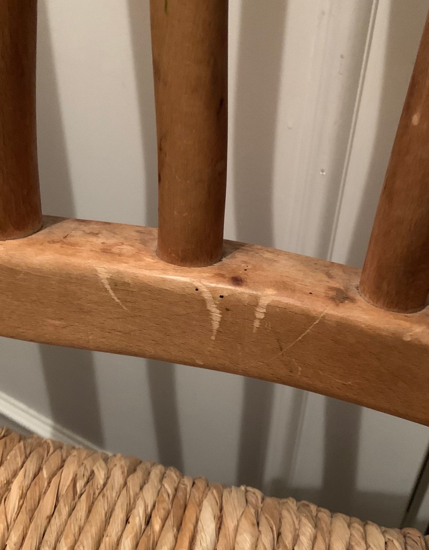 Four Wiggly Handmade Dining Chairs (Set)