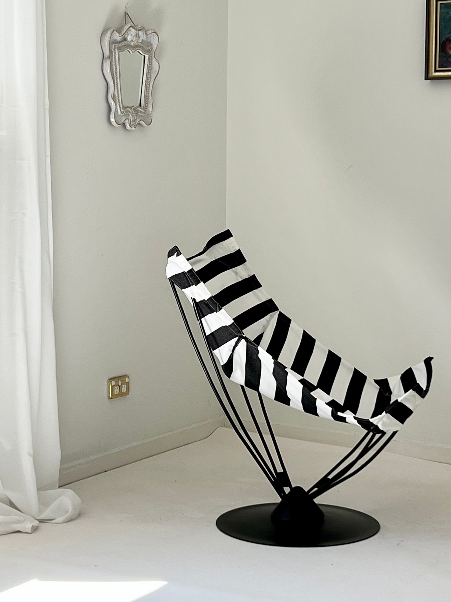1970s IKEA Swivel Lounge Chair, Refurbished
