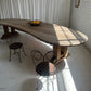 Custom Large Wooden Curved Table