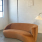 Bespoke Curved Sofa in Ginger Velvet