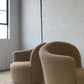 Vladimir Kagan-Style Swivel Chair in Wool Boucle - Two Available