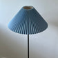 - Vintage Iron Floor Lamp with Pleated Shade