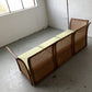 Refurbished Velvet & Rattan Sofa, Circa 1960-70