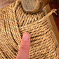 - Set of Eight Oak & Cord Dining Chairs