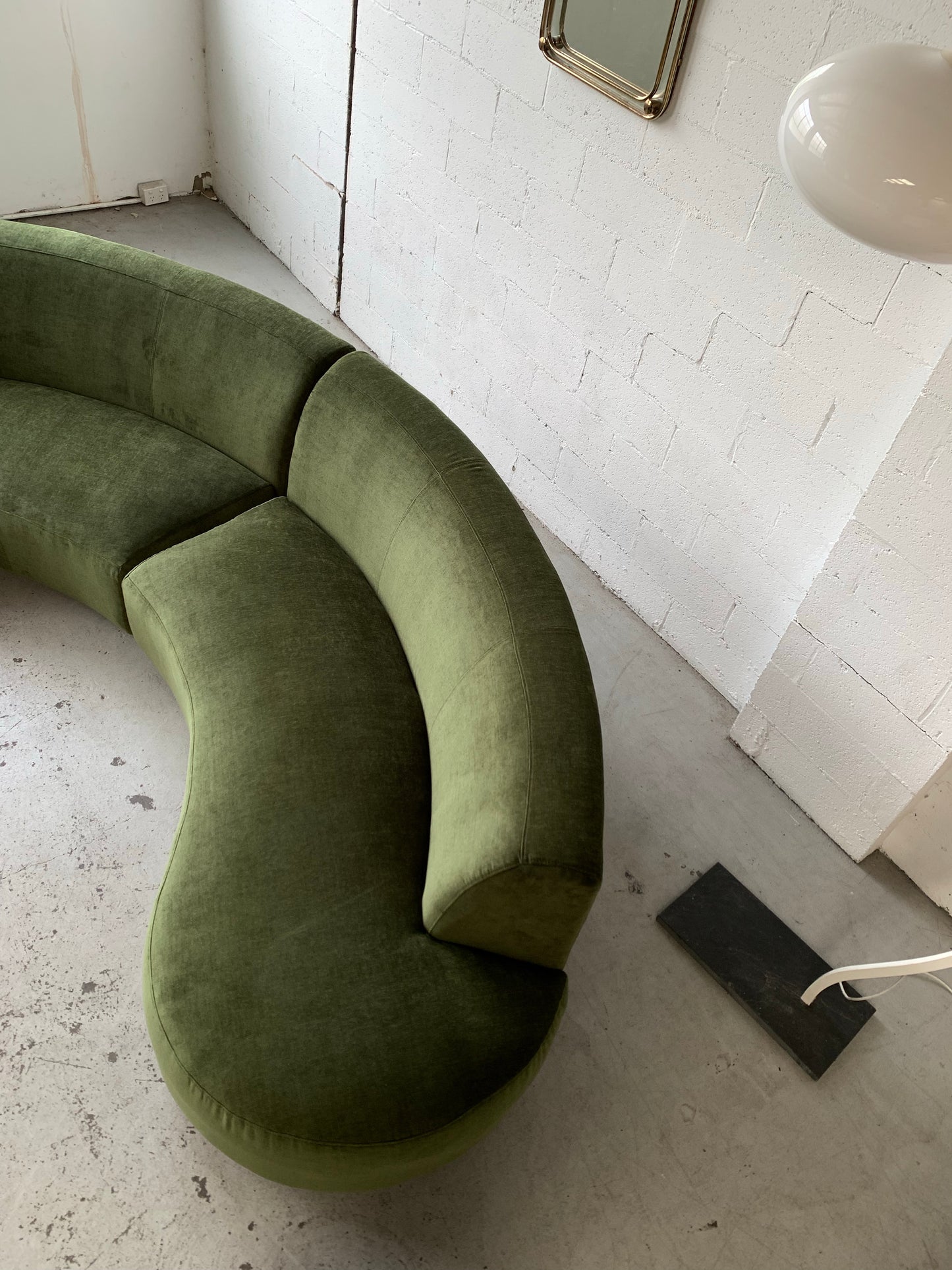Bespoke Velvet Modular in Deep Botanical Green