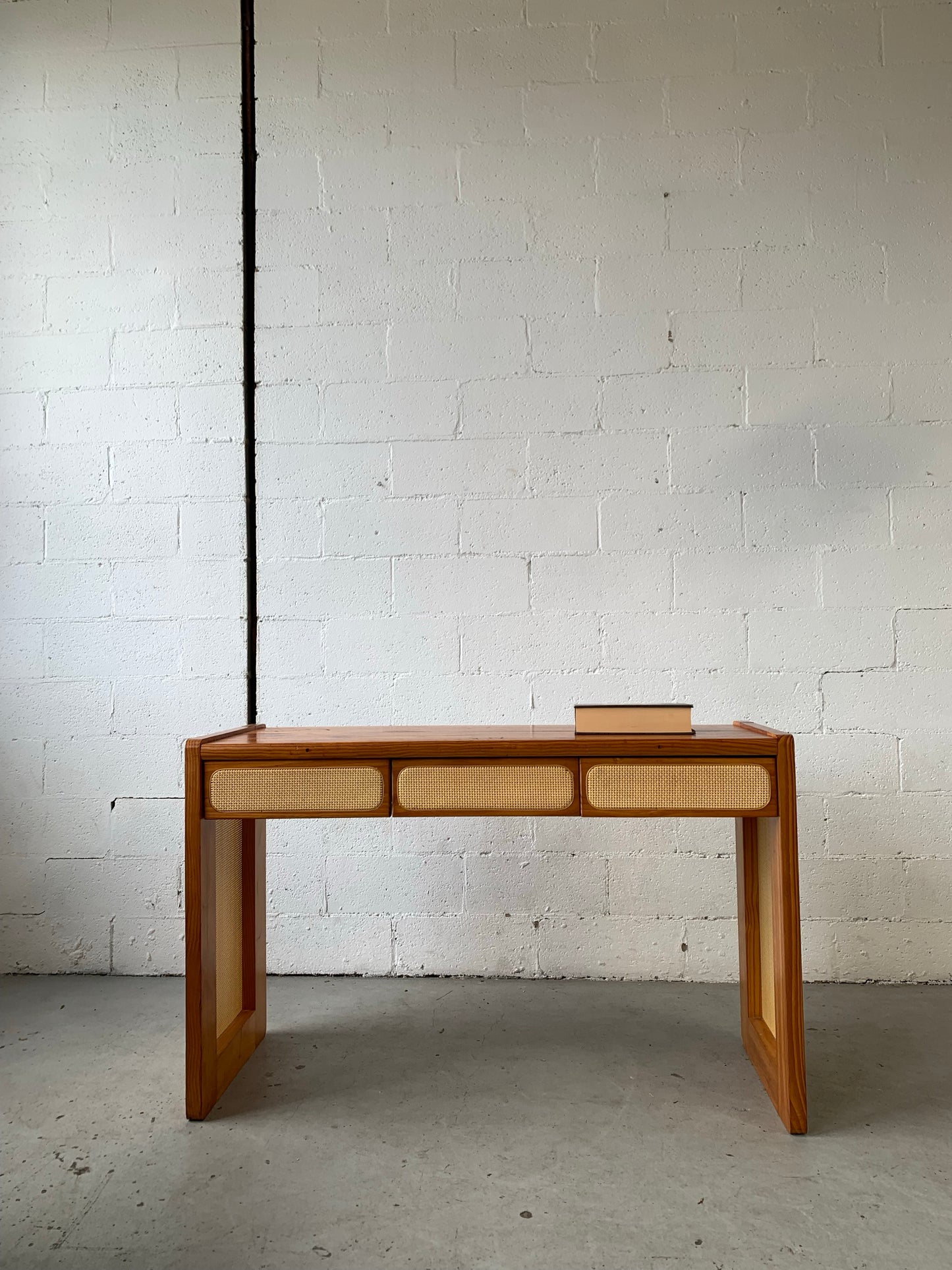 Rattan Console Table With Storage