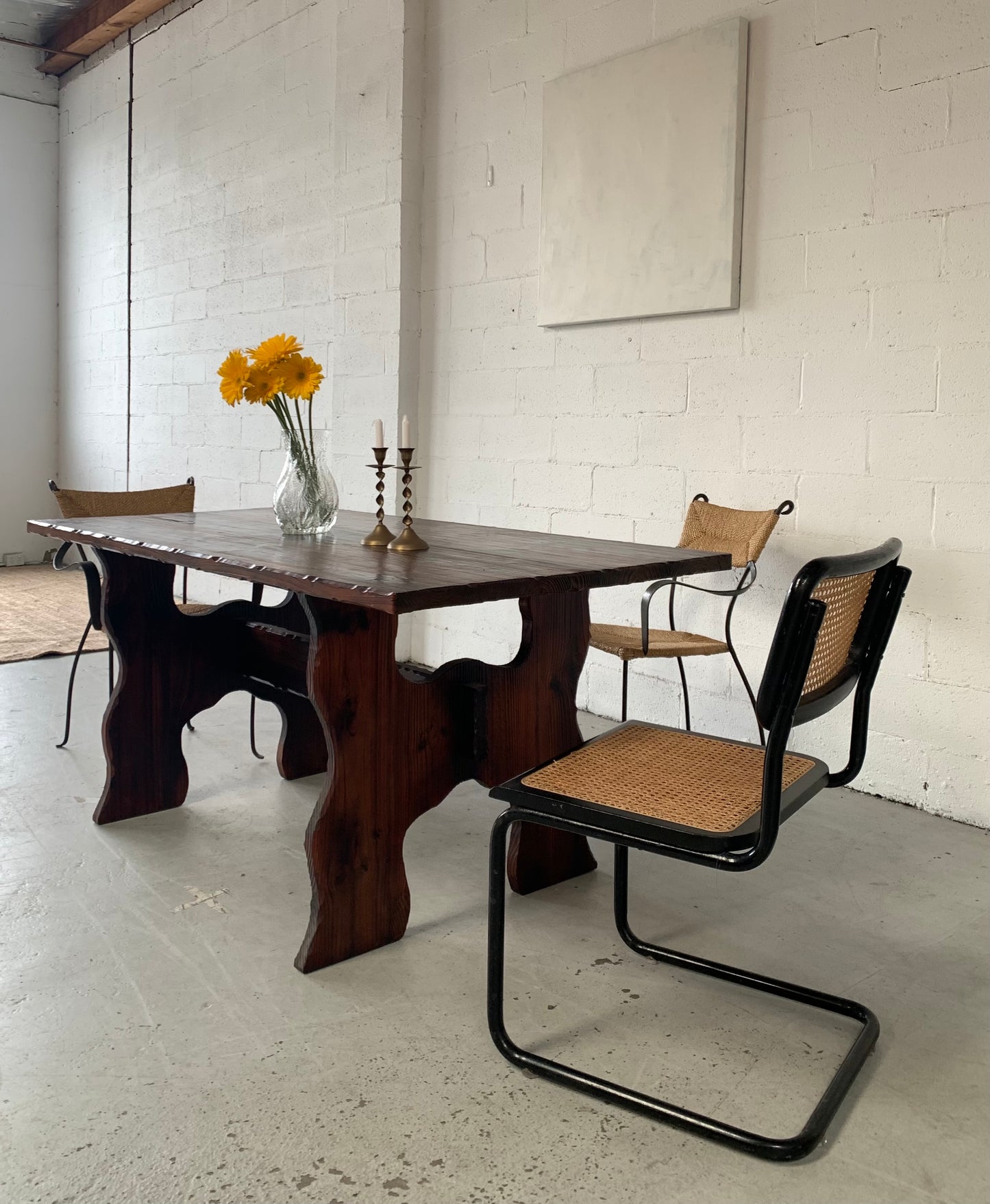 Hand Carved Spanish-Style Dining Table