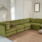 - Bespoke Large Sage Green Modular Sofa