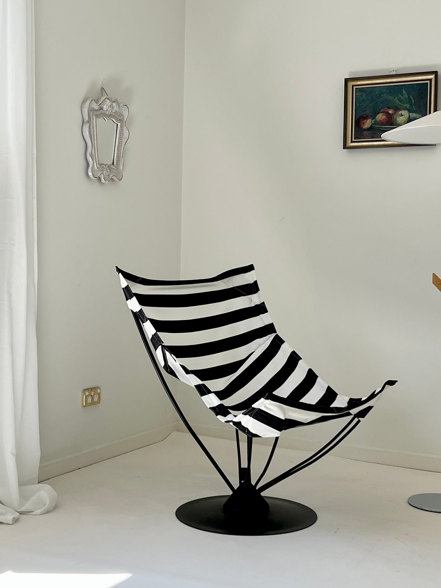1970s IKEA Swivel Lounge Chair, Refurbished