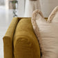 Large Yellow Velvet Vintage Modular Sofa